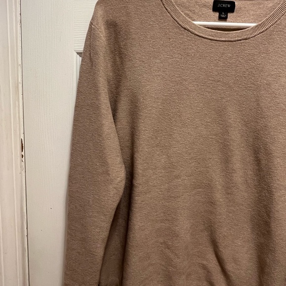 J. Crew Men's Beige Crewneck Sweater - Picture 2 of 8